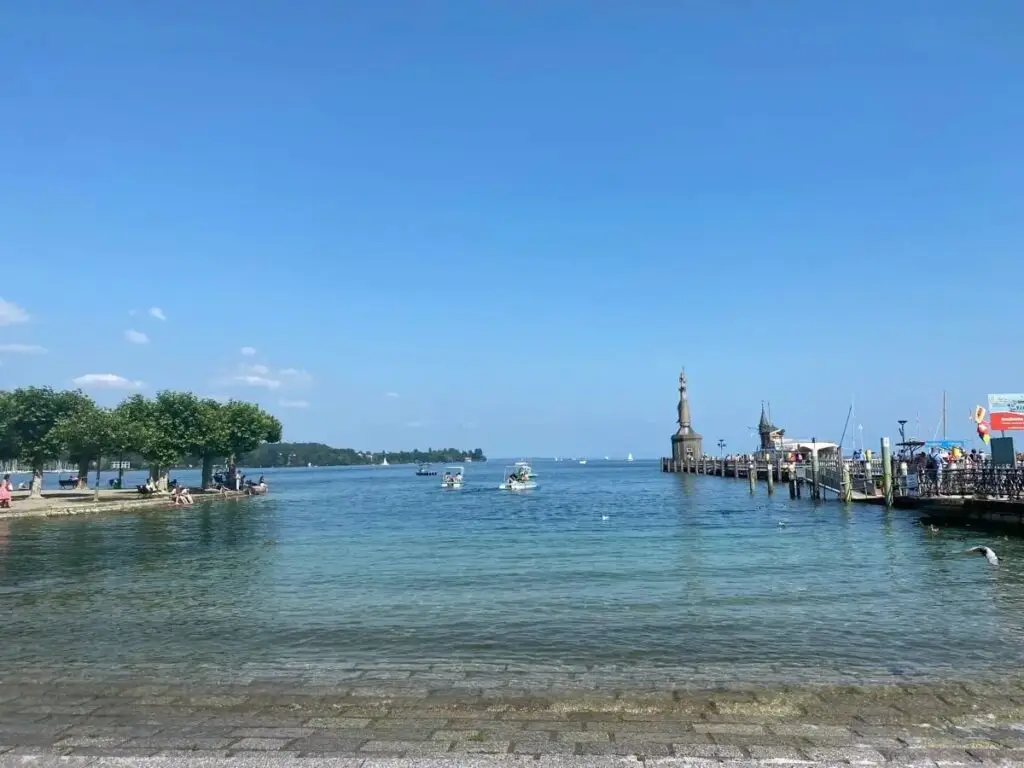 Konstanz harbour on the lake