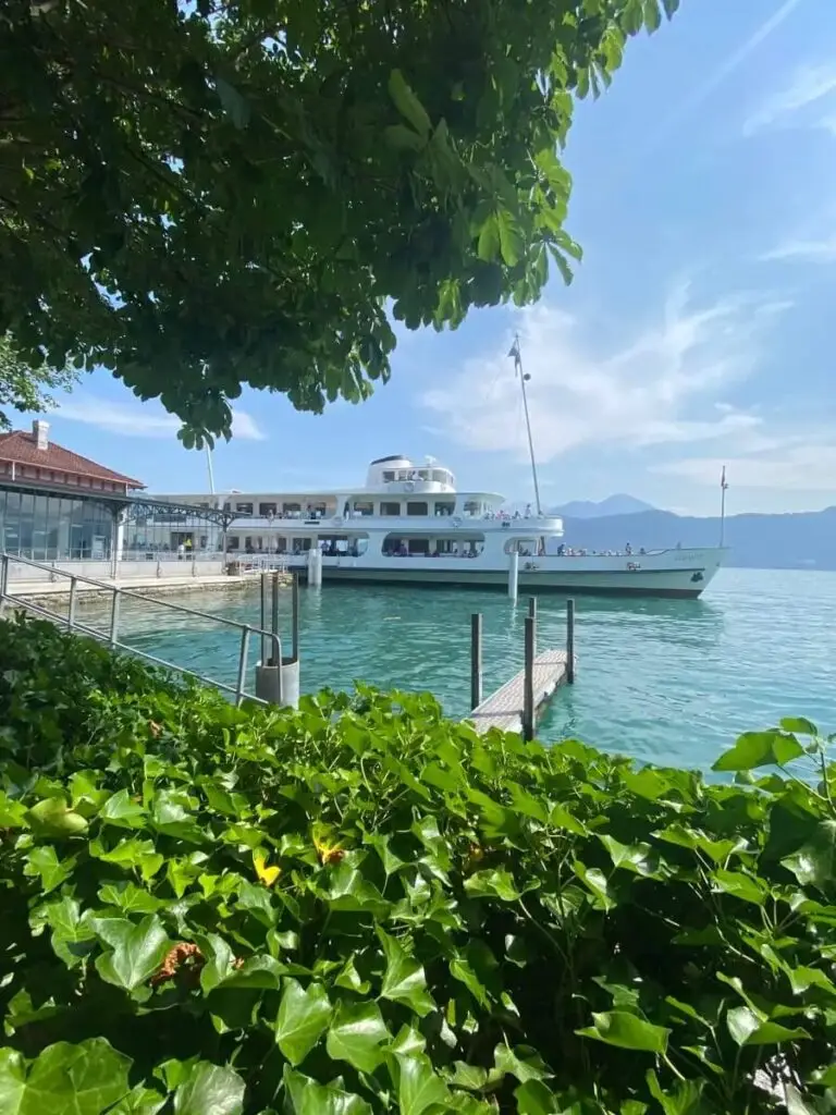 The boat on the way from Rigi to Lucerne