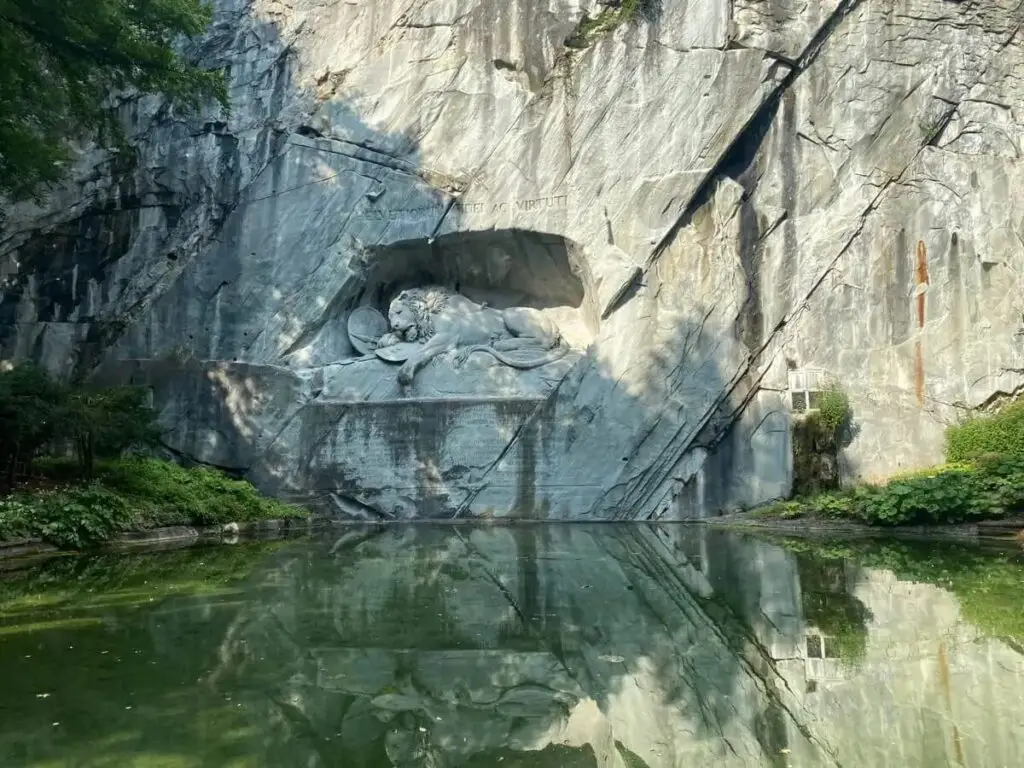 The Lion Monument in Lucerne